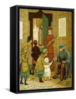 Beggar at church doors-Thomas Crane-Framed Stretched Canvas