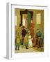 Beggar at church doors-Thomas Crane-Framed Giclee Print