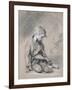 Beggar Boy, About 1780 (Black Chalk and Stump, Heightened with White, on Pale Buff Paper)-Thomas Gainsborough-Framed Giclee Print