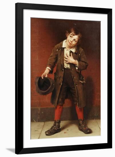 Beggar Boy, C.1885-1887-John George Brown-Framed Giclee Print