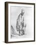 Beggar in a High Cap, C.1630 (Etching)-Rembrandt van Rijn-Framed Giclee Print