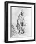 Beggar in a High Cap, C.1630 (Etching)-Rembrandt van Rijn-Framed Premium Giclee Print