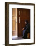 Beggar in Burgersaalkirche, Munich, Bavaria, Germany-Godong-Framed Photographic Print