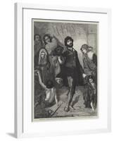 Beggars at a Church Door at Rome-null-Framed Giclee Print