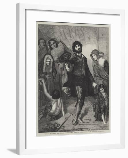 Beggars at a Church Door at Rome-null-Framed Giclee Print