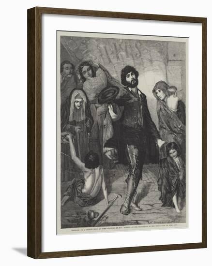 Beggars at a Church Door at Rome-null-Framed Giclee Print