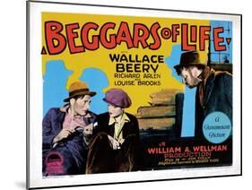 Beggars of Life, Richard Arlen, Louise Brooks, Wallace Beery, 1928-null-Mounted Art Print