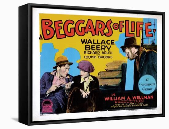 Beggars of Life, Richard Arlen, Louise Brooks, Wallace Beery, 1928-null-Framed Stretched Canvas