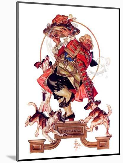 "Begging for Turkey,"December 2, 1933-Joseph Christian Leyendecker-Mounted Giclee Print