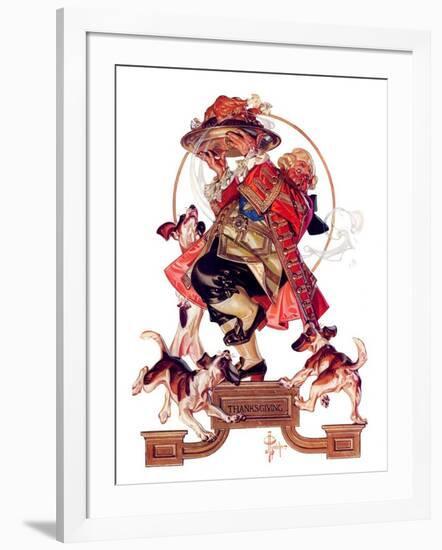 "Begging for Turkey,"December 2, 1933-Joseph Christian Leyendecker-Framed Giclee Print