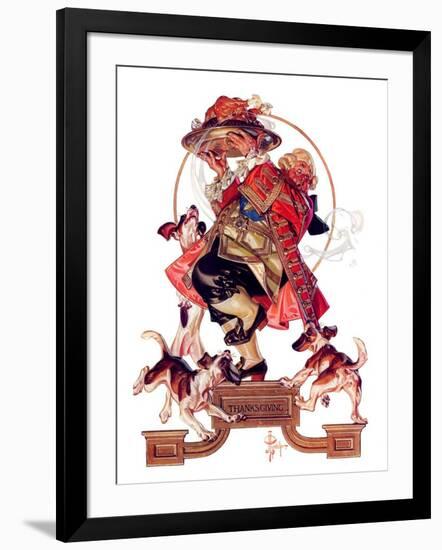 "Begging for Turkey,"December 2, 1933-Joseph Christian Leyendecker-Framed Giclee Print