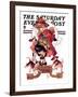 "Begging for Turkey," Saturday Evening Post Cover, December 2, 1933-Joseph Christian Leyendecker-Framed Giclee Print