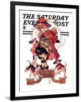 "Begging for Turkey," Saturday Evening Post Cover, December 2, 1933-Joseph Christian Leyendecker-Framed Giclee Print