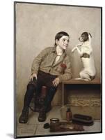 Begging-John George Brown-Mounted Giclee Print