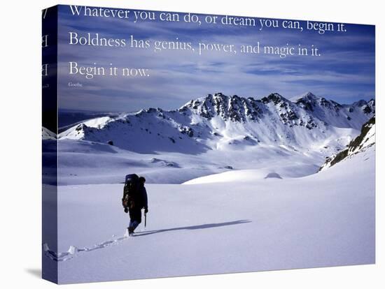 Begin it now-AdventureArt-Stretched Canvas