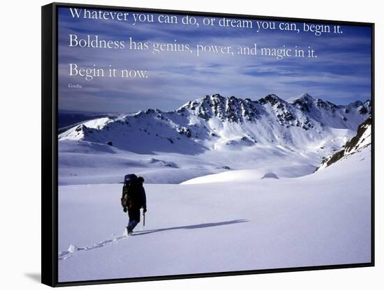 Begin it now-AdventureArt-Framed Stretched Canvas