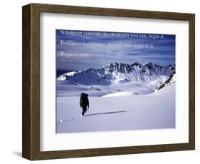 Begin it now-AdventureArt-Framed Photographic Print