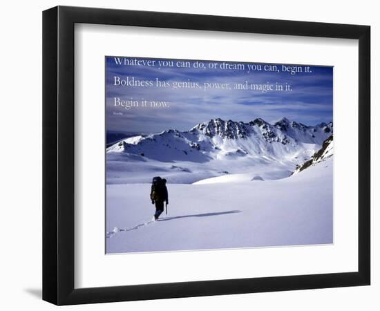 Begin it now-AdventureArt-Framed Photographic Print