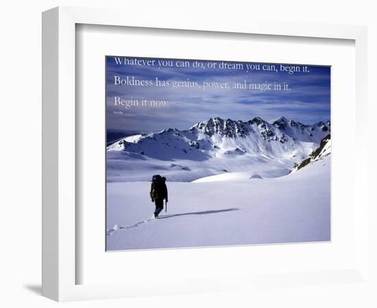 Begin it now-AdventureArt-Framed Photographic Print