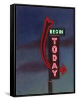 Begin Today, 2009-David Arsenault-Framed Stretched Canvas