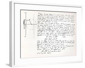 Beginning of Galois's Examination Script for the Concours General, 1829-Evariste Galois-Framed Giclee Print