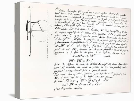 Beginning of Galois's Examination Script for the Concours General, 1829-Evariste Galois-Stretched Canvas