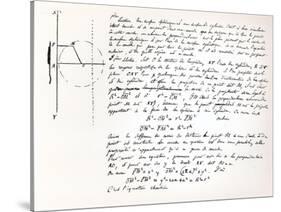 Beginning of Galois's Examination Script for the Concours General, 1829-Evariste Galois-Stretched Canvas