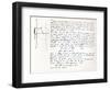 Beginning of Galois's Examination Script for the Concours General, 1829-Evariste Galois-Framed Giclee Print