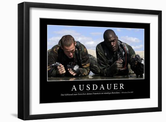 Beharrlichkeit: Motivationsposter Mit Inspirierendem Zitat-null-Framed Premium Photographic Print