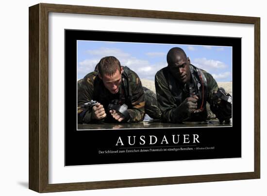 Beharrlichkeit: Motivationsposter Mit Inspirierendem Zitat-null-Framed Photographic Print