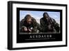 Beharrlichkeit: Motivationsposter Mit Inspirierendem Zitat-null-Framed Photographic Print