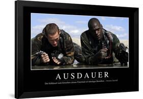 Beharrlichkeit: Motivationsposter Mit Inspirierendem Zitat-null-Framed Photographic Print