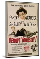 Behave Yourself!, Farley Granger, Shelley Winters, 1951-null-Mounted Photo