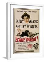 Behave Yourself!, Farley Granger, Shelley Winters, 1951-null-Framed Photo