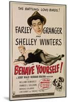 Behave Yourself!, Farley Granger, Shelley Winters, 1951-null-Mounted Photo