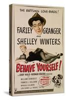 Behave Yourself!, Farley Granger, Shelley Winters, 1951-null-Stretched Canvas
