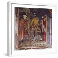 Beheading, Detail from Life of John the Baptist, Cycle of Frescoes, 1405-1435-null-Framed Giclee Print