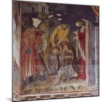 Beheading, Detail from Life of John the Baptist, Cycle of Frescoes, 1405-1435-null-Mounted Giclee Print