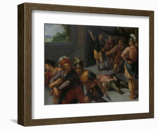 Beheading of Claudius Paulus and the Capture of Julius Civilis-Otto van Veen-Framed Art Print