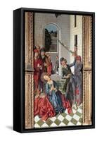 Beheading of St Catherine, Panel of St Catherine Triptych-Fernando Gallego-Framed Stretched Canvas