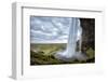 Behind Seljalandfoss-Danny Head-Framed Photographic Print