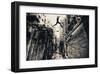 Behind Street-null-Framed Art Print