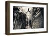 Behind Street-null-Framed Art Print