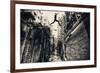 Behind Street-null-Framed Art Print