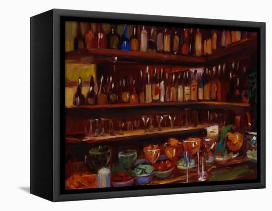 Behind the Bar, Florence-Pam Ingalls-Framed Stretched Canvas