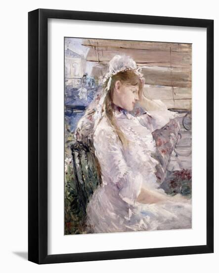 Behind the Blinds, 1879-Berthe Morisot-Framed Giclee Print