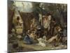 Behind the Curtain, 1880-Ludwig Knaus-Mounted Giclee Print