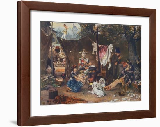 Behind the Curtain-Ludwig Knaus-Framed Collectable Print