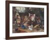 Behind the Curtain-Ludwig Knaus-Framed Collectable Print