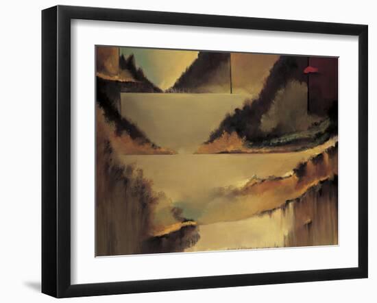 Behind the Curtain-Denis Jully-Framed Giclee Print